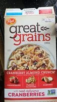 Mängden socker i Cranberry almond crunch cereal, cranberry almond crunch