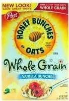 Mängden socker i Honey bunches of oats vanilla clusters