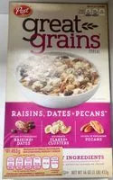 Mängden socker i Post raisins