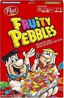 Mängden socker i Fruity pebbles gluten free cereal
