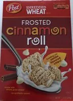Mängden socker i Cereal, frosted cinnamon roll, vanilla