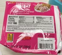 Mängden socker i Shredded wheat cereal