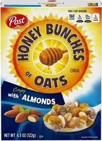 Mängden socker i Honey bunches of oats cereal with crispy almonds
