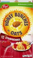 Mängden socker i Honey bunches of oats strawberries cereal