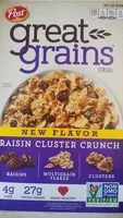 Mängden socker i Great Grains rasin cluster crunch