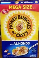 Mängden socker i Honey bunches of oats (almonds)
