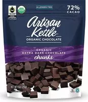 Mängden socker i Organic extra dark chocolate chunks