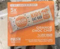 Mängden socker i Orange choc chip kids oat bar