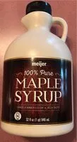 Mängden socker i 100% Pure Maple Syrup