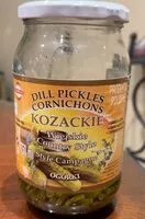 Mängden socker i Dill Pickles Cornichons