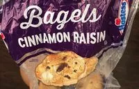 Mängden socker i Cinnamon raisin bagels