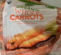 Mängden socker i Organic whole carrots