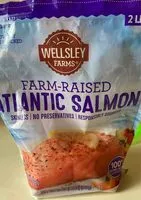 Mängden socker i Farm raised atlantic salmon