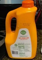 Mängden socker i Organic 100% orange juice