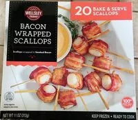 Mängden socker i Scallops wrapped in smoked bacon