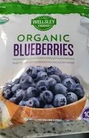 Mängden socker i Organic blueberries