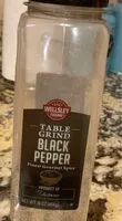Mängden socker i Table Grind Black Pepper