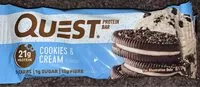 Mängden socker i Quest protein bar cookies & cream