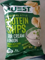 Mängden socker i Quest Protein Chips Sour Cream & Onion