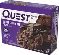 Mängden socker i Double chocolate chunk protein bars