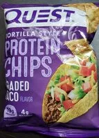 Mängden socker i Quest protein chips loaded taco
