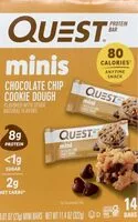 Mängden socker i Quest minis chocolate chip cookie doigh