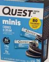 Mängden socker i Mini cookies and cream protein bar