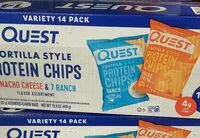 Mängden socker i Quest chips