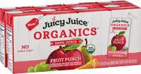 Mängden socker i Organics 100% juice
