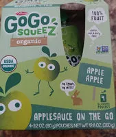 Mängden socker i Applesauce on the go