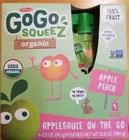 Organic applesauce on the go