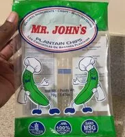 Mängden socker i Mr John’s plantain chips