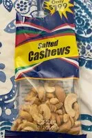 Mängden socker i Salted cashews