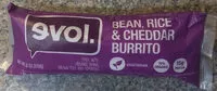 Mängden socker i Bean, Rice & Cheddar Burrito