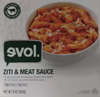 Mängden socker i Evol, ziti & meat sauce