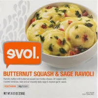 Mängden socker i Butternut Squash & Sage Ravioli