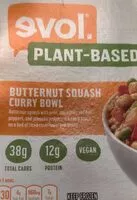 Mängden socker i Evol Butternut Squash Curry Bowl