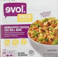 Mängden socker i Unwrappedchicken egg roll bowl