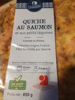 Mängden socker i Quiche précuite aux saumon et aux légumes