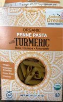 Mängden socker i Organic penne pasta with turmeric