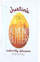 Mängden socker i Almond butter, honey