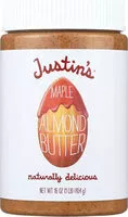 Mängden socker i Justins maple almond butter no stir glutenfree