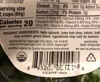 Mängden socker i Super spinach power house blend