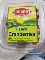 Mängden socker i Cranberries