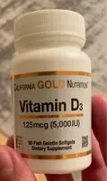 Mängden socker i Vitamin D3