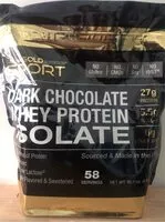 Mängden socker i Dark chocolate whey protein isolate