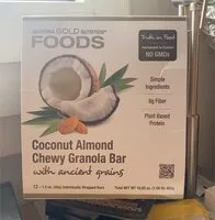 Mängden socker i Coconut Almond Chewy Granola Bar