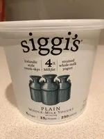 Mängden socker i Plain Whole Milk Yogurt