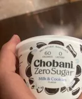 Mängden socker i Chobani Zero Sugar Milk and Cookies