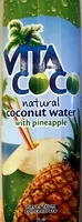 Mängden socker i Natural Coconut Water with Pineapple